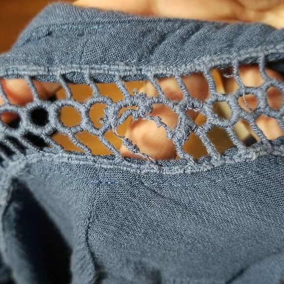 Free People Just the Two of Us Boho Long Sleeve Flowy Tunic - Picture 6 of 11